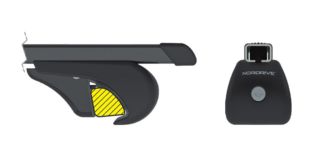 Quadra Rail, set completo barre portatutto in acciaio - S - Evos RS