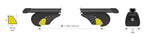 Quadra Rail, set completo barre portatutto in acciaio - XL - Evos RS