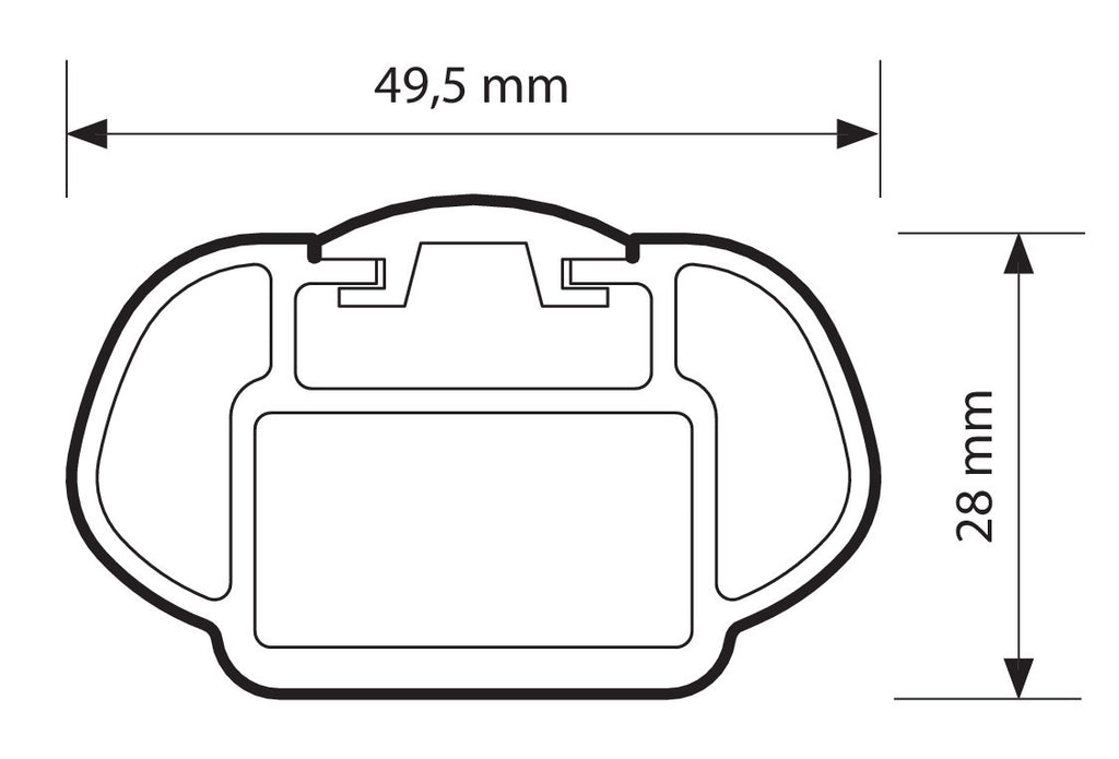 Alumia Rail, set completo barre portatutto in alluminio - S - Evos RA