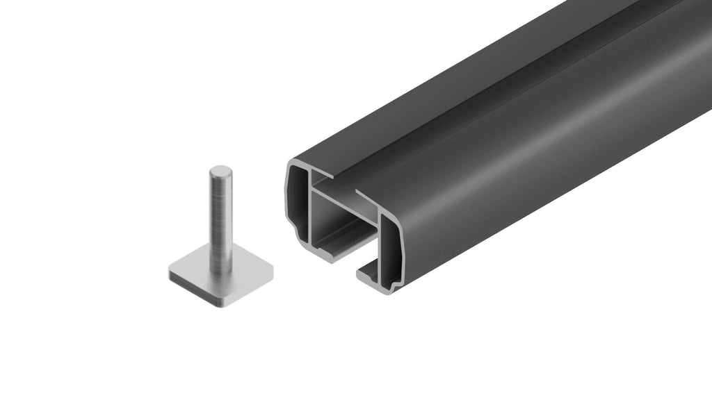 Helio Black Rail, set completo barre portatutto in alluminio - L - Evos RA
