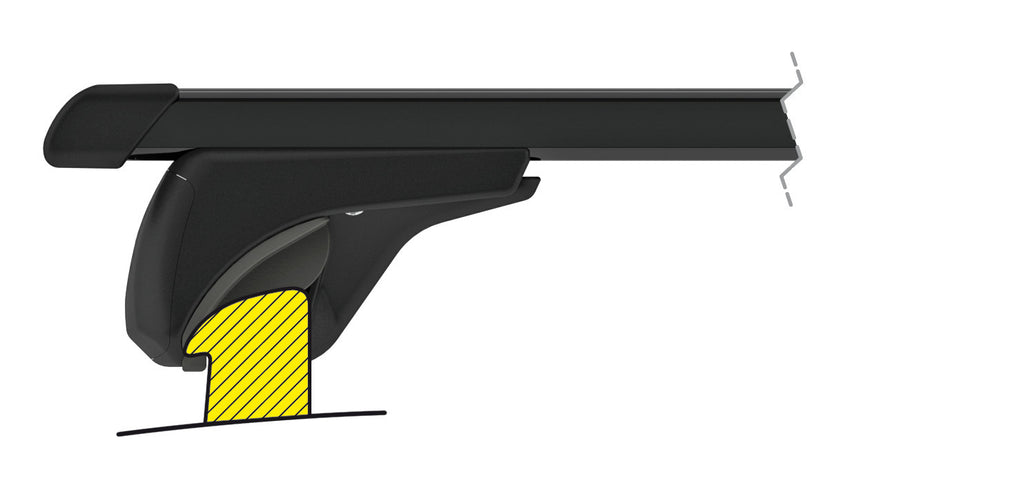 Quadra In-Rail, set completo barre portatutto in acciaio - S - Evos IS