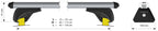 Alumia In-Rail, set completo barre portatutto in alluminio - S - Evos IA
