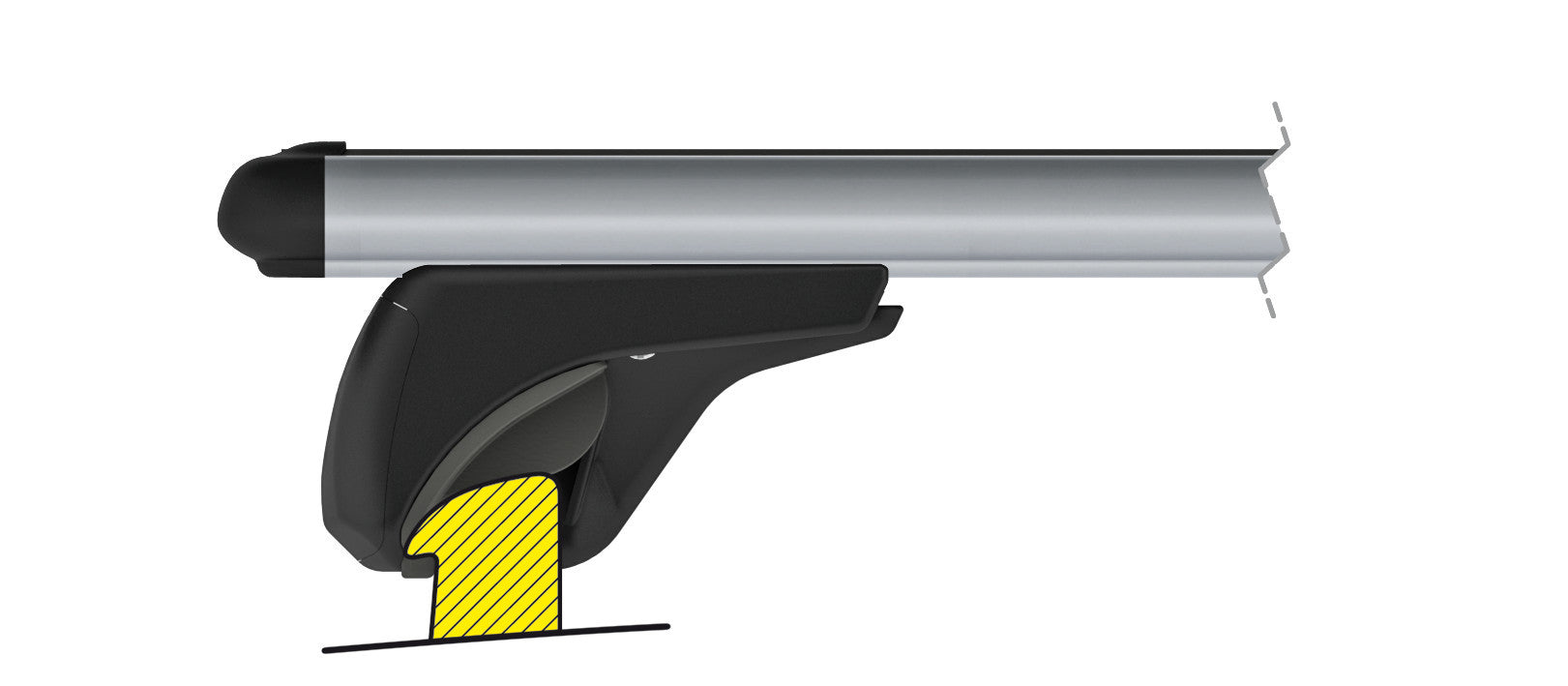 Alumia In-Rail, set completo barre portatutto in alluminio - S - Evos IA