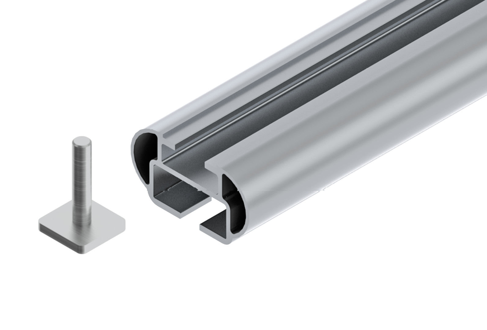 Alumia In-Rail, set completo barre portatutto in alluminio - M - Evos IA