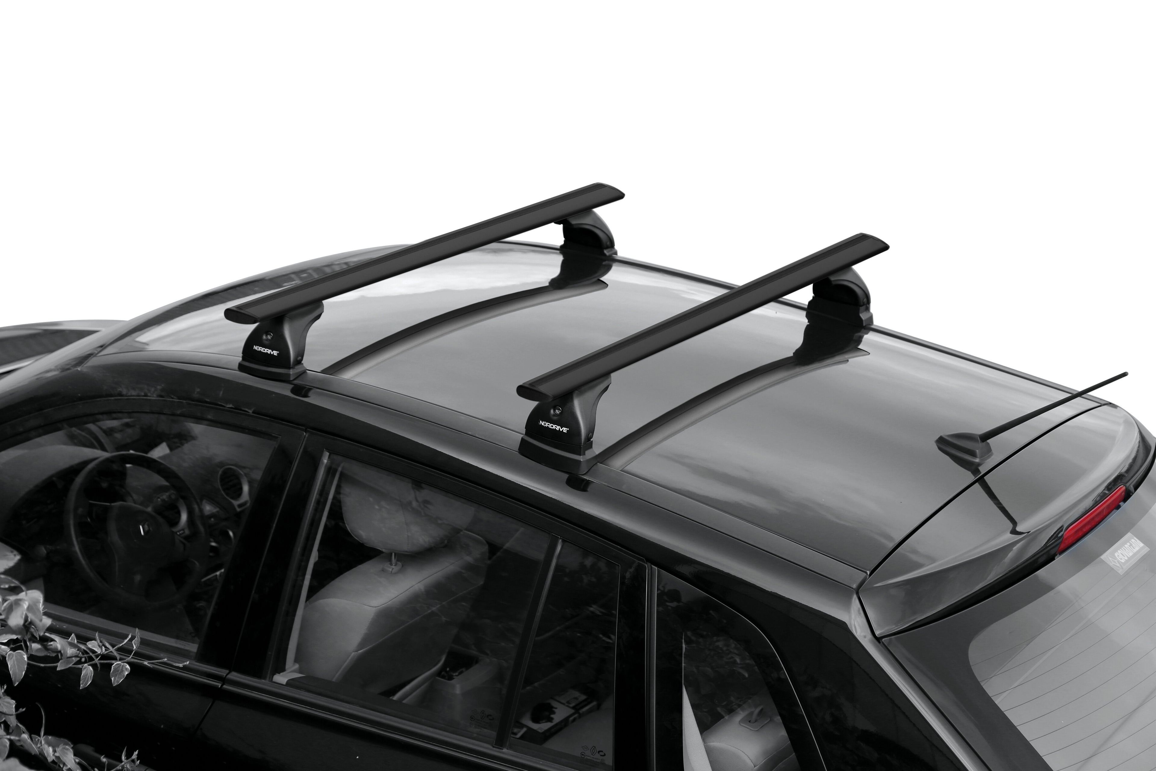 Silenzio Black, coppia barre portatutto in alluminio - S - 108 cm