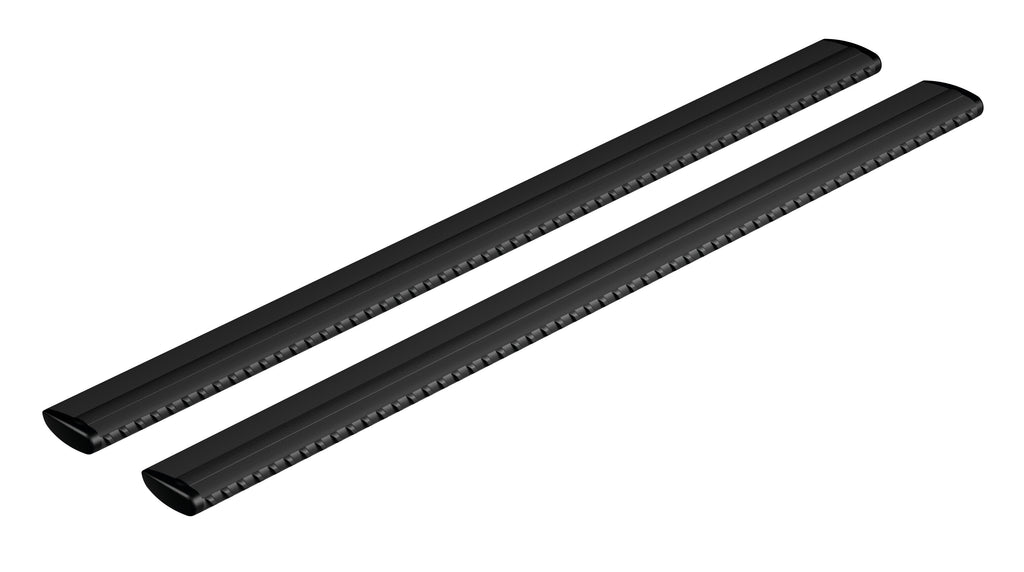 Silenzio Black, coppia barre portatutto in alluminio - S - 108 cm