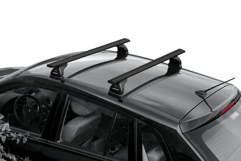 Silenzio Black, coppia barre portatutto in alluminio - XL - 140 cm