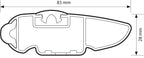 Silenzio, coppia barre portatutto in alluminio - L - 128 cm