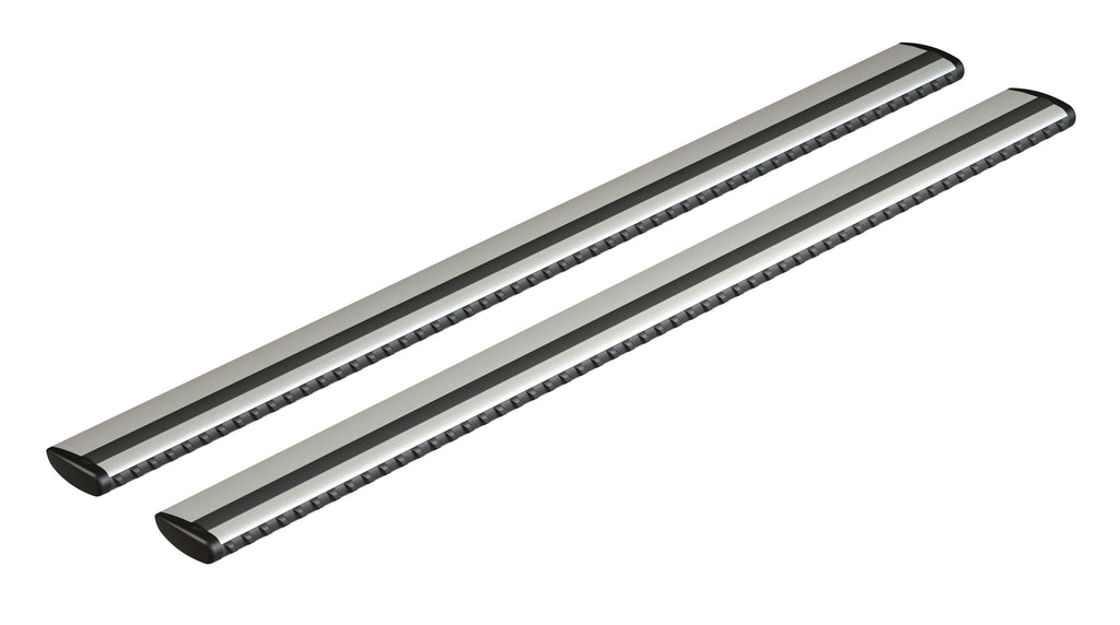 Silenzio, coppia barre portatutto in alluminio - L - 128 cm