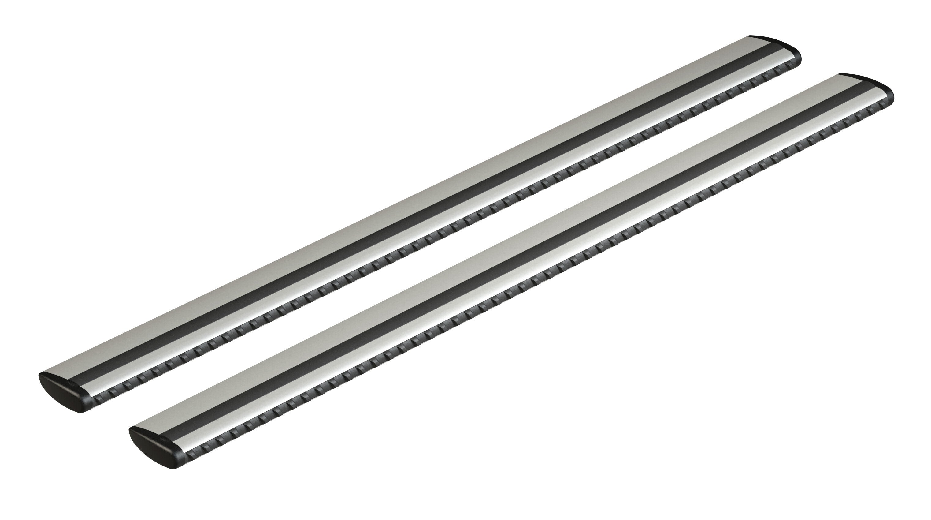 Silenzio, coppia barre portatutto in alluminio - L - 128 cm