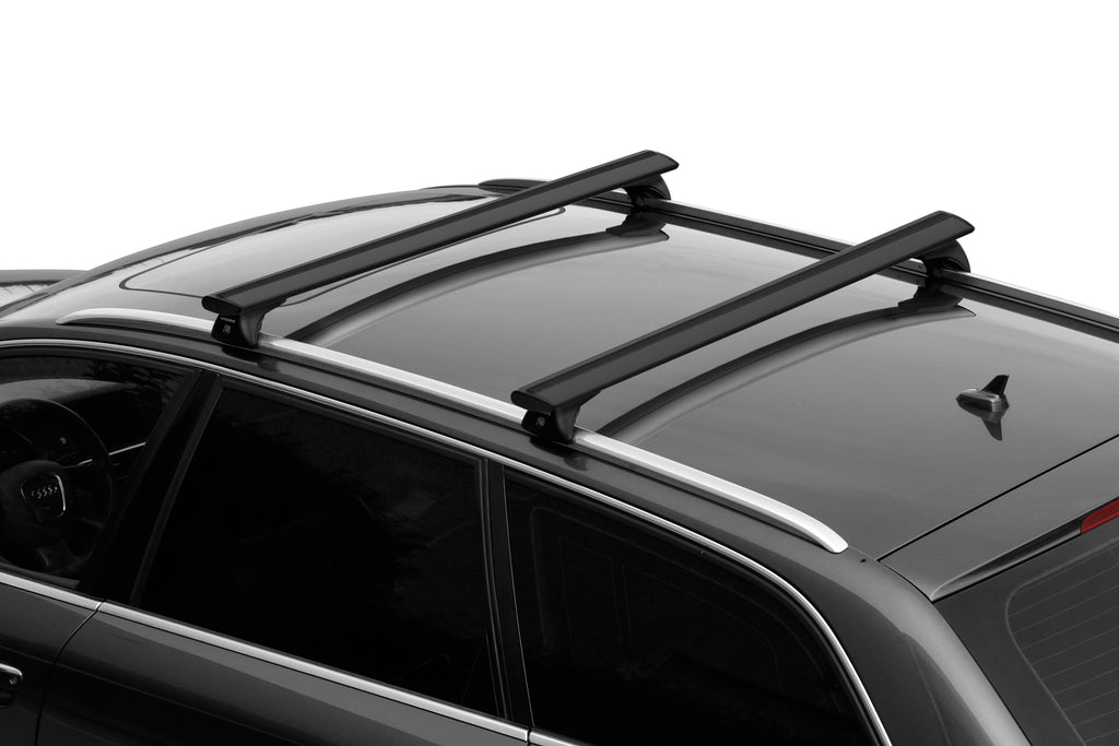 Silenzio Black In-Rail, set completo barre portatutto in alluminio - S - Evos IA
