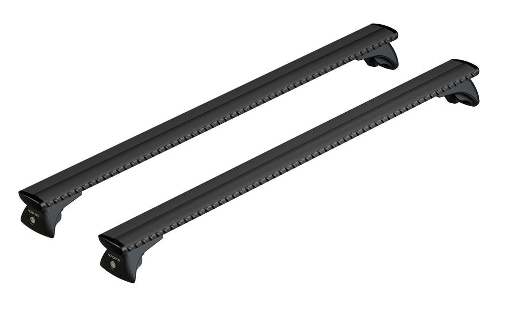 Silenzio Black In-Rail, set completo barre portatutto in alluminio - M - Evos IA