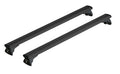 Silenzio Black In-Rail, set completo barre portatutto in alluminio - L - Evos IA