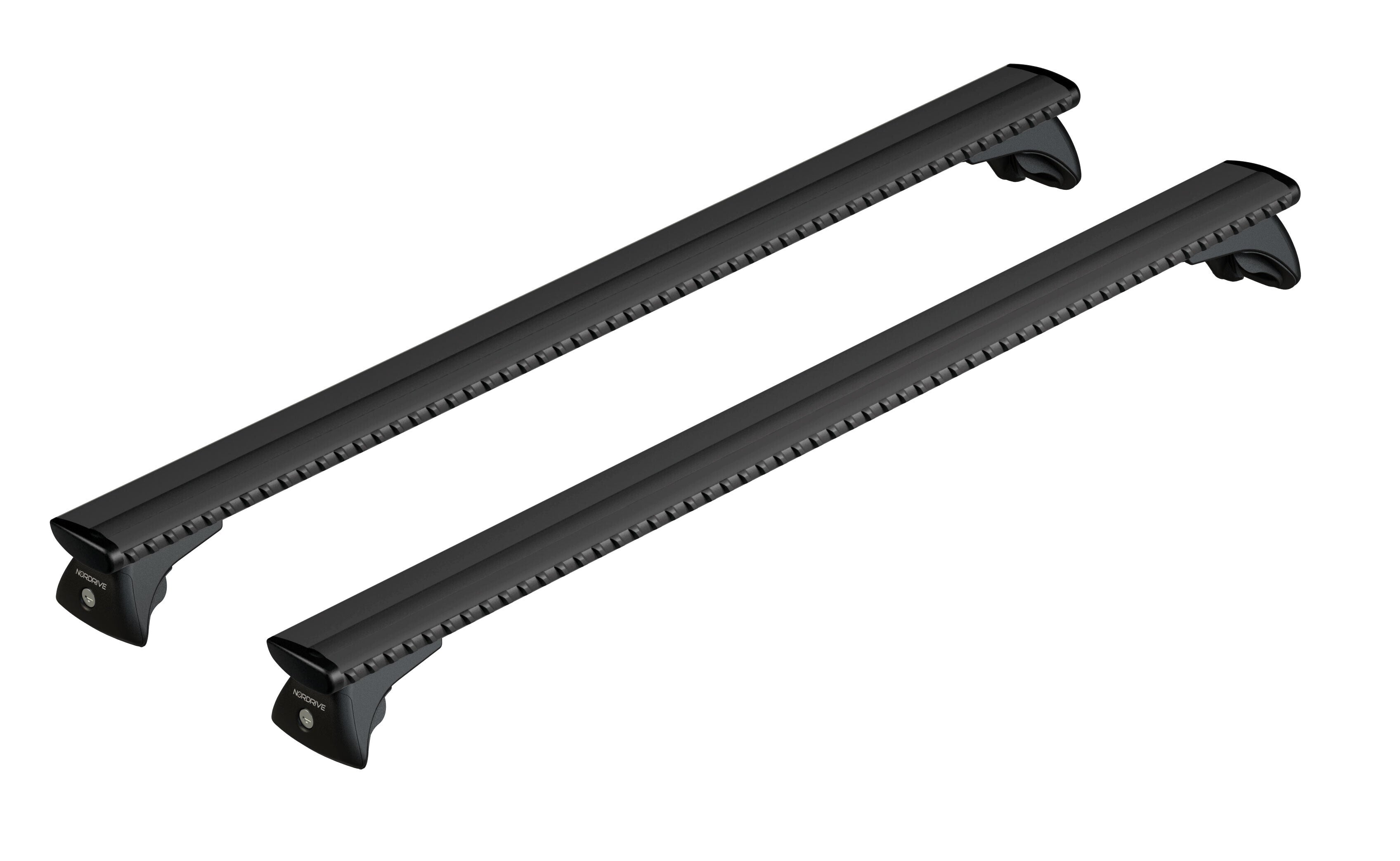 Silenzio Black In-Rail, set completo barre portatutto in alluminio - L - Evos IA