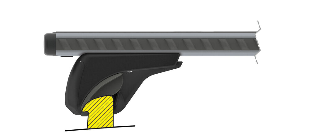 Silenzio In-Rail, set completo barre portatutto in alluminio - L - Evos IA