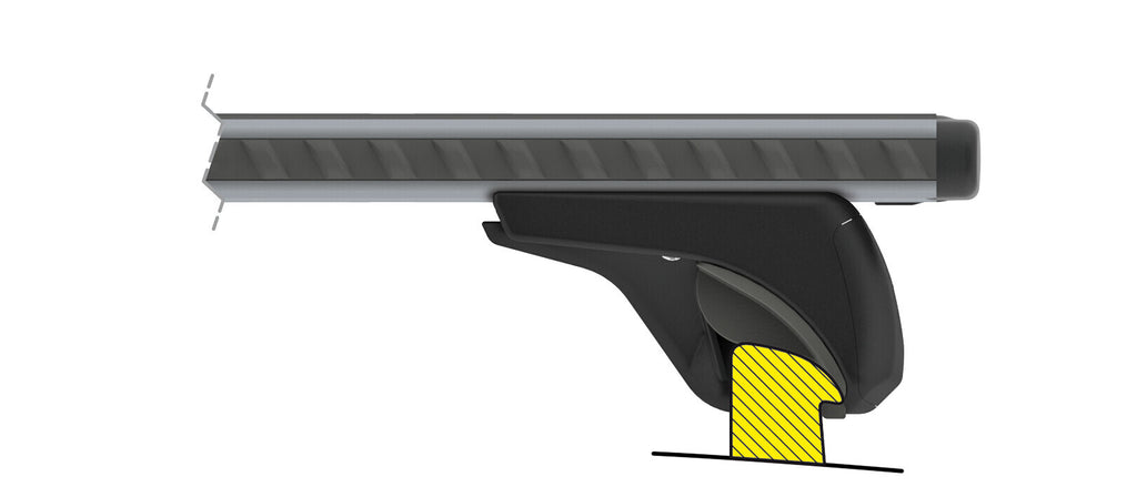 Silenzio In-Rail, set completo barre portatutto in alluminio - S - Evos IA