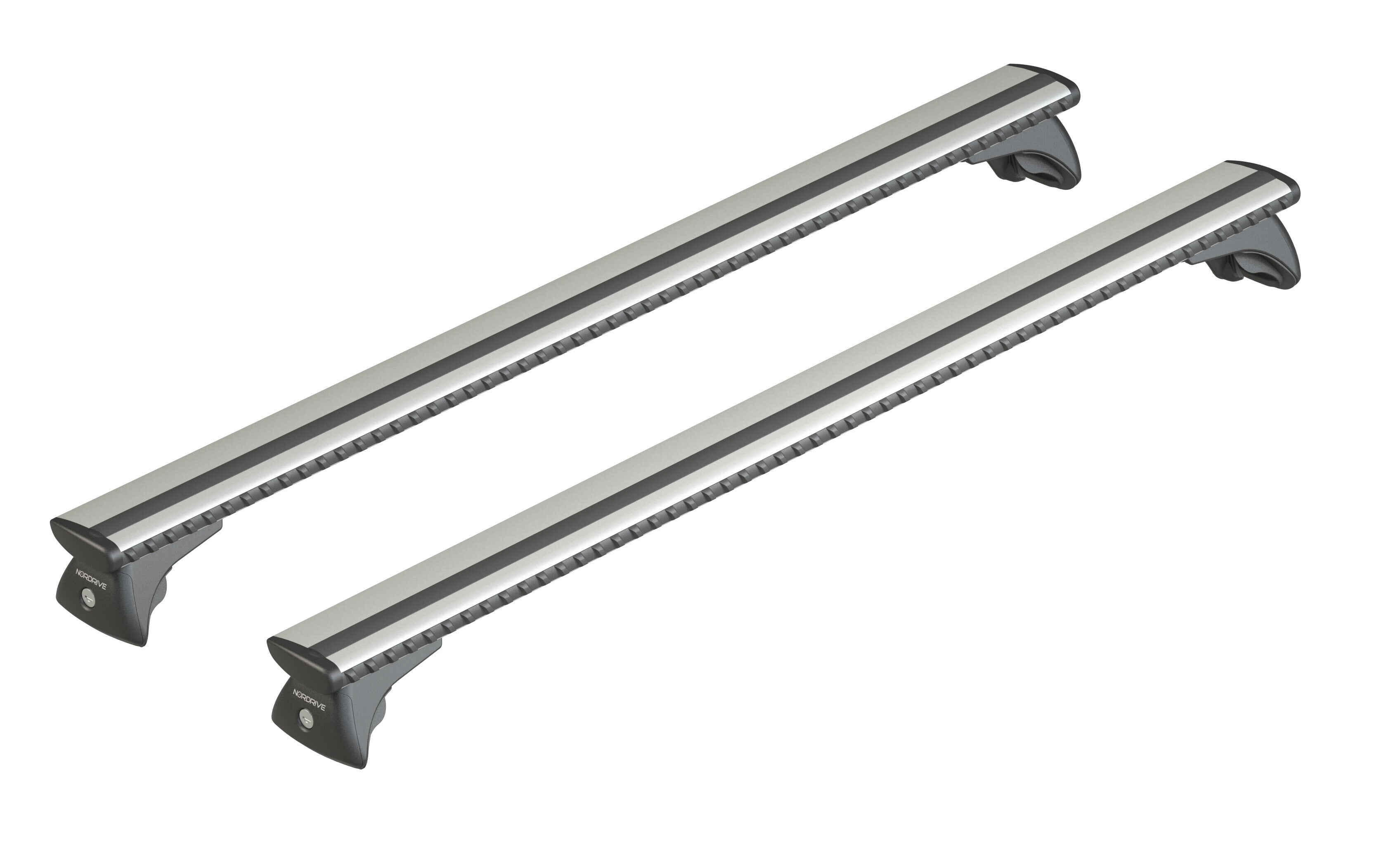 Silenzio In-Rail, set completo barre portatutto in alluminio - S - Evos IA