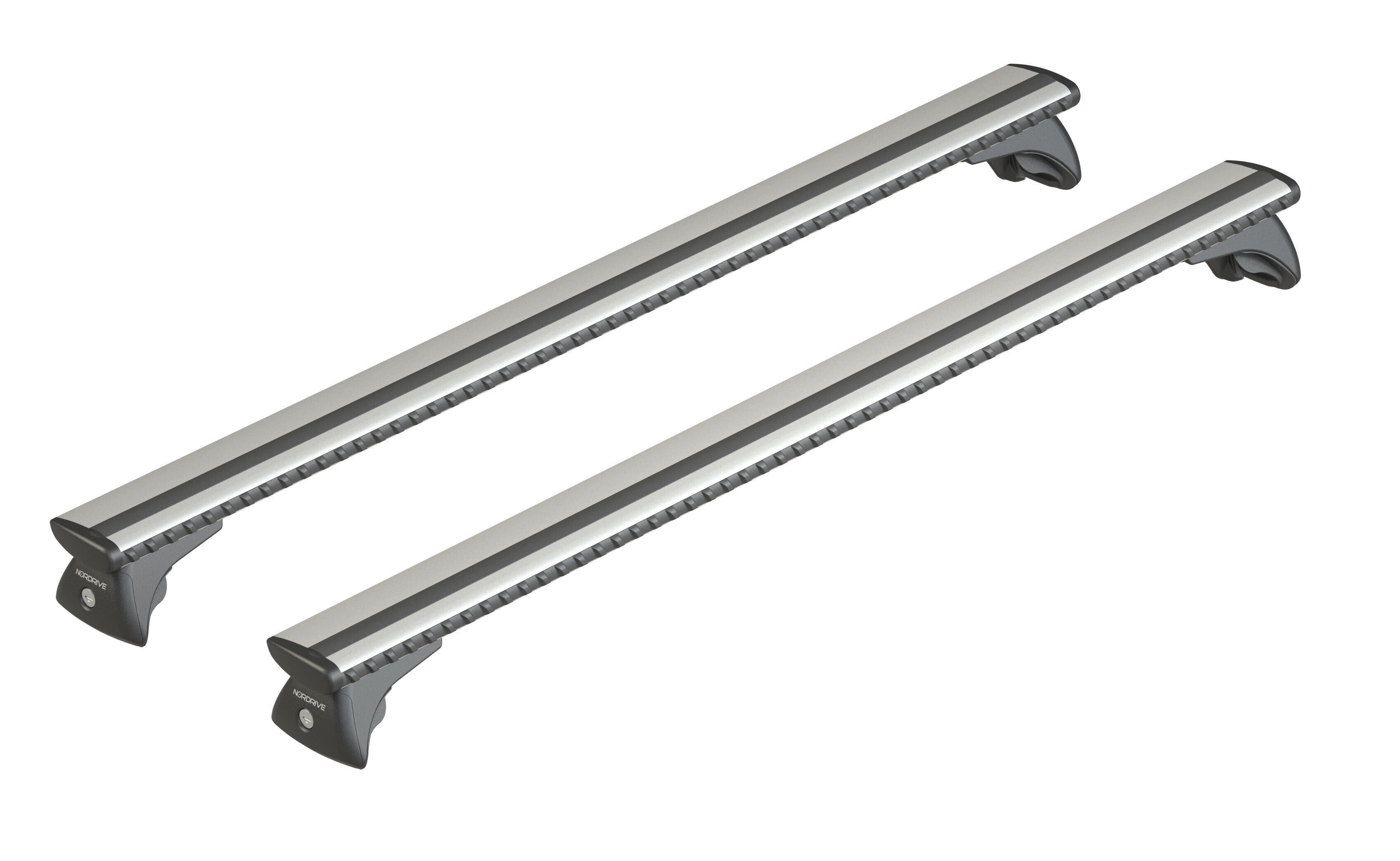 Silenzio In-Rail, set completo barre portatutto in alluminio - L - Evos IA