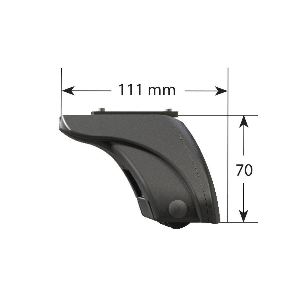 Evos LP (low profile), kit 4 piedi con profilo basso