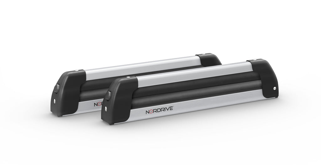 Nordic-King EVO aluminium NK-40, portasci per barre da tetto - Argento