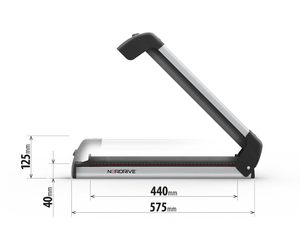 Nordic-King EVO aluminium NK-40, portasci per barre da tetto - Argento