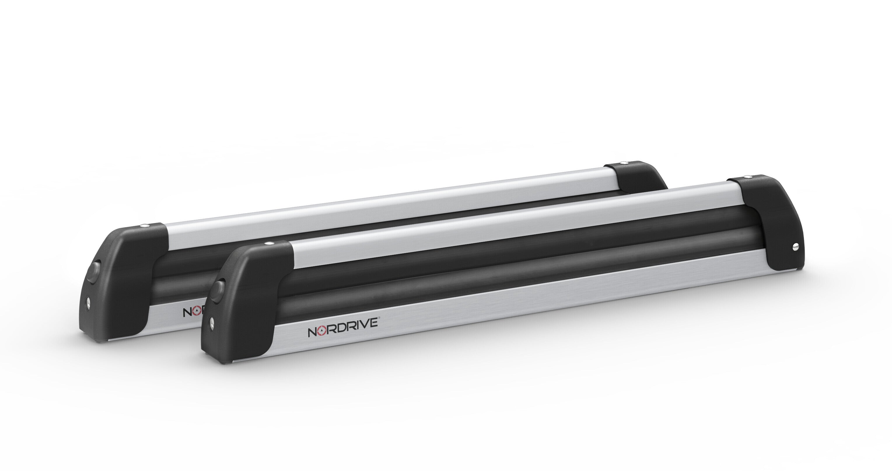 Nordic-King EVO aluminium NK-60, portasci per barre da tetto - Argento
