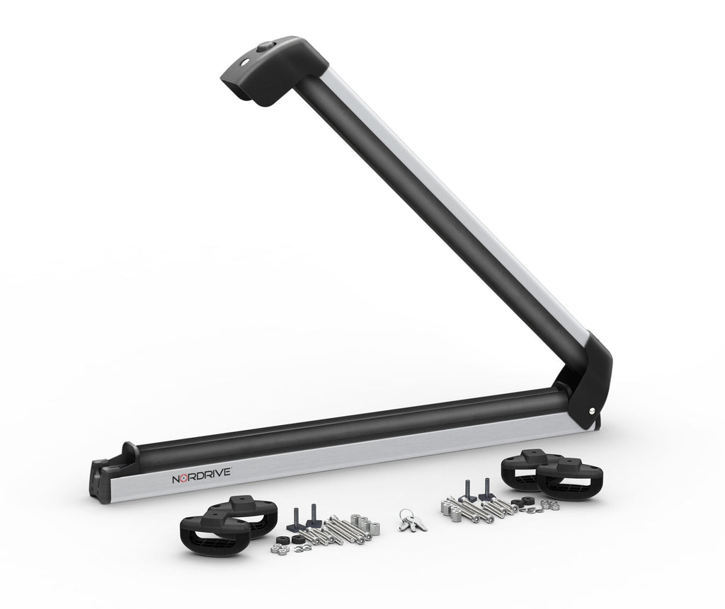 Nordic-King EVO aluminium NK-60, portasci per barre da tetto - Argento