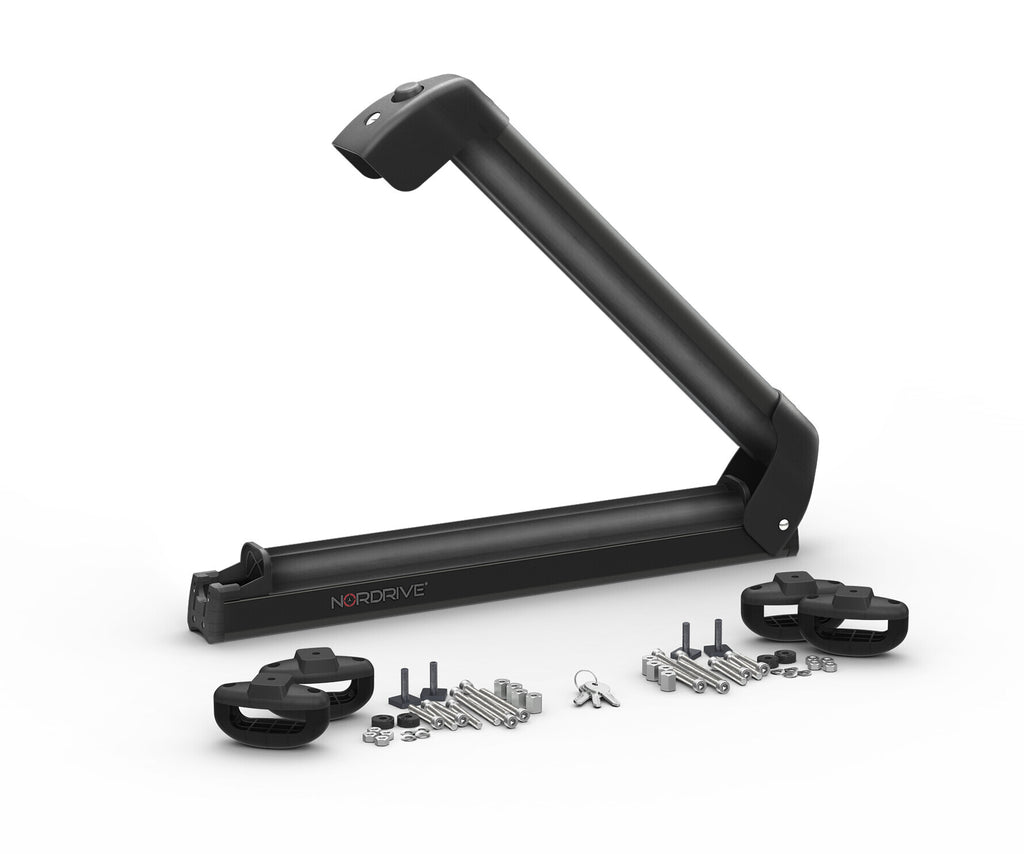 Nordic-King EVO aluminium NK-40, portasci per barre da tetto - Nero
