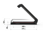 Nordic-King EVO aluminium NK-40, portasci per barre da tetto - Nero