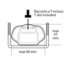 Bike-One, porta bicicletta in acciaio - Nero