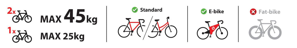 Elix 2, portabiciclette per gancio traino - 2 bici