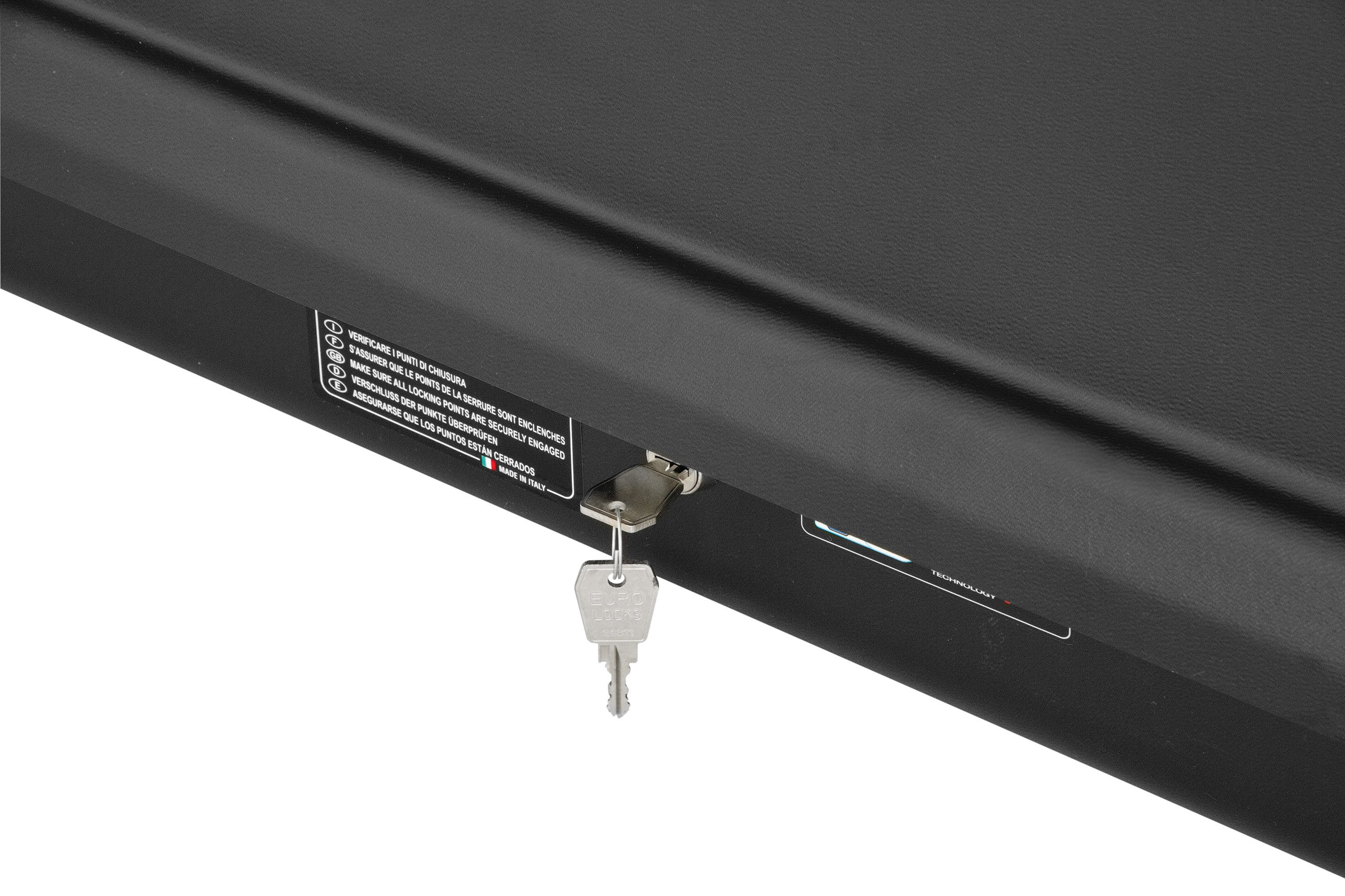 Box 530, box tetto in ABS, 530 litri - Nero goffrato