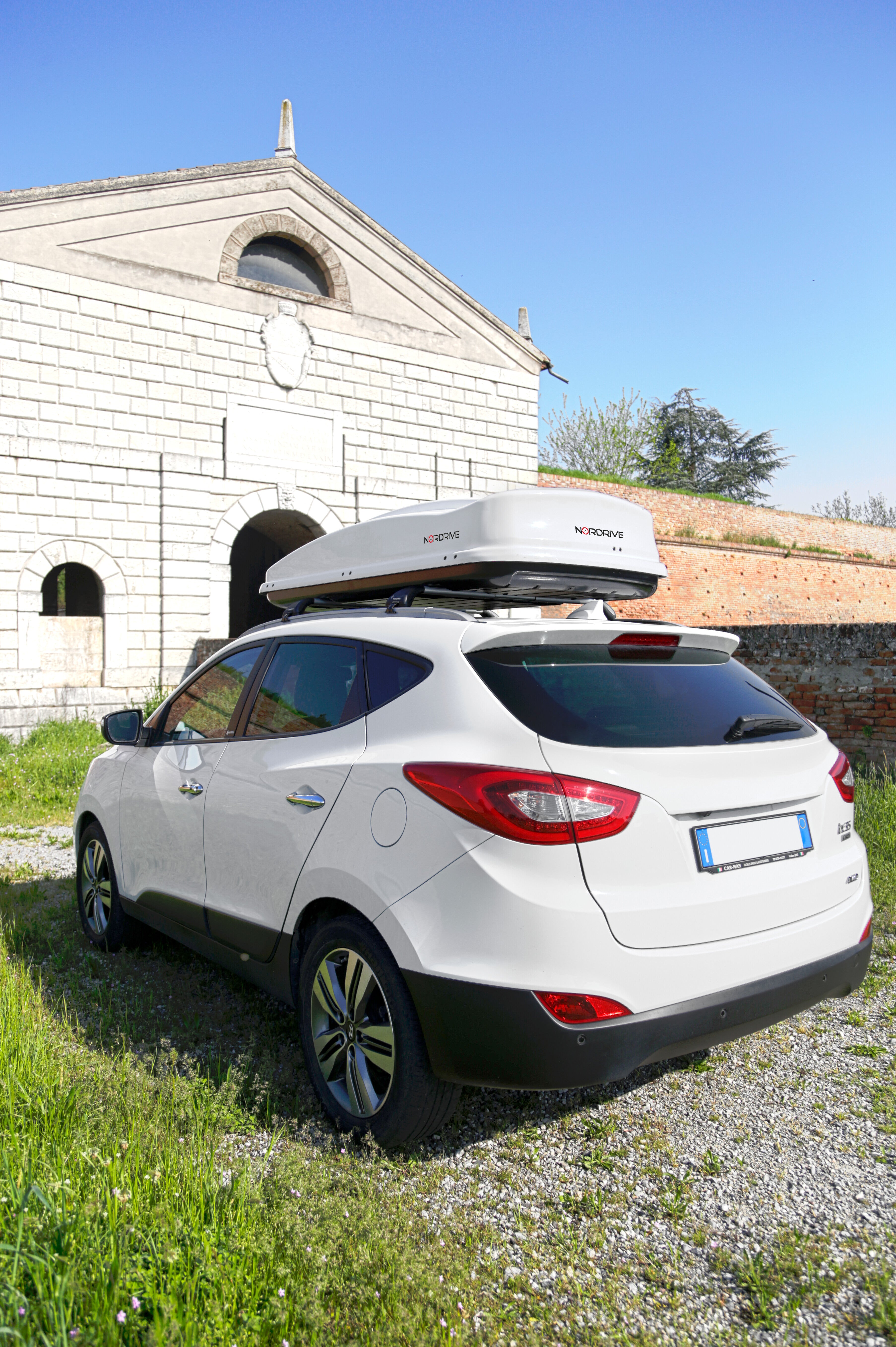 Box 530, box tetto in ABS, 530 litri - Bianco lucido