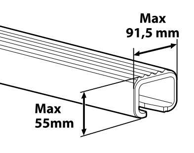 Box 400, box tetto in ABS, 400 litri - Nero goffrato