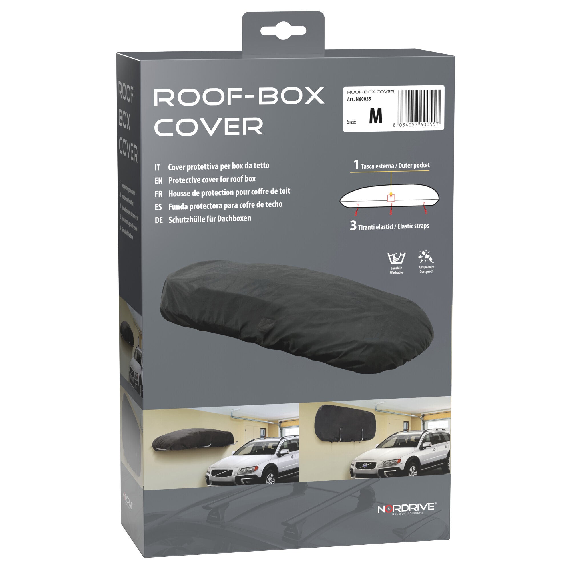Cover protettiva per box da tetto - M - 135-175 cm
