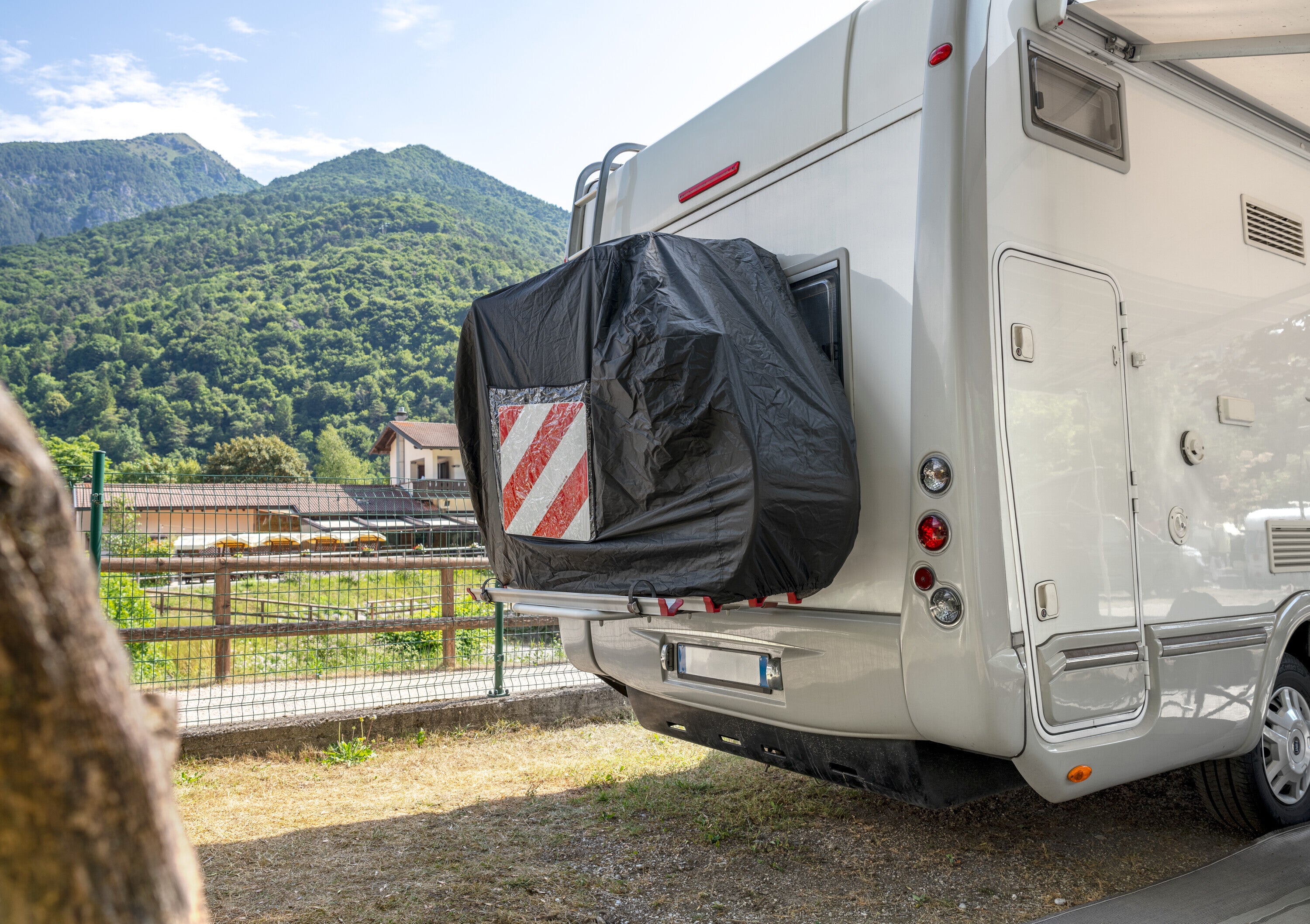 Telo copribici per portabici camper e roulotte