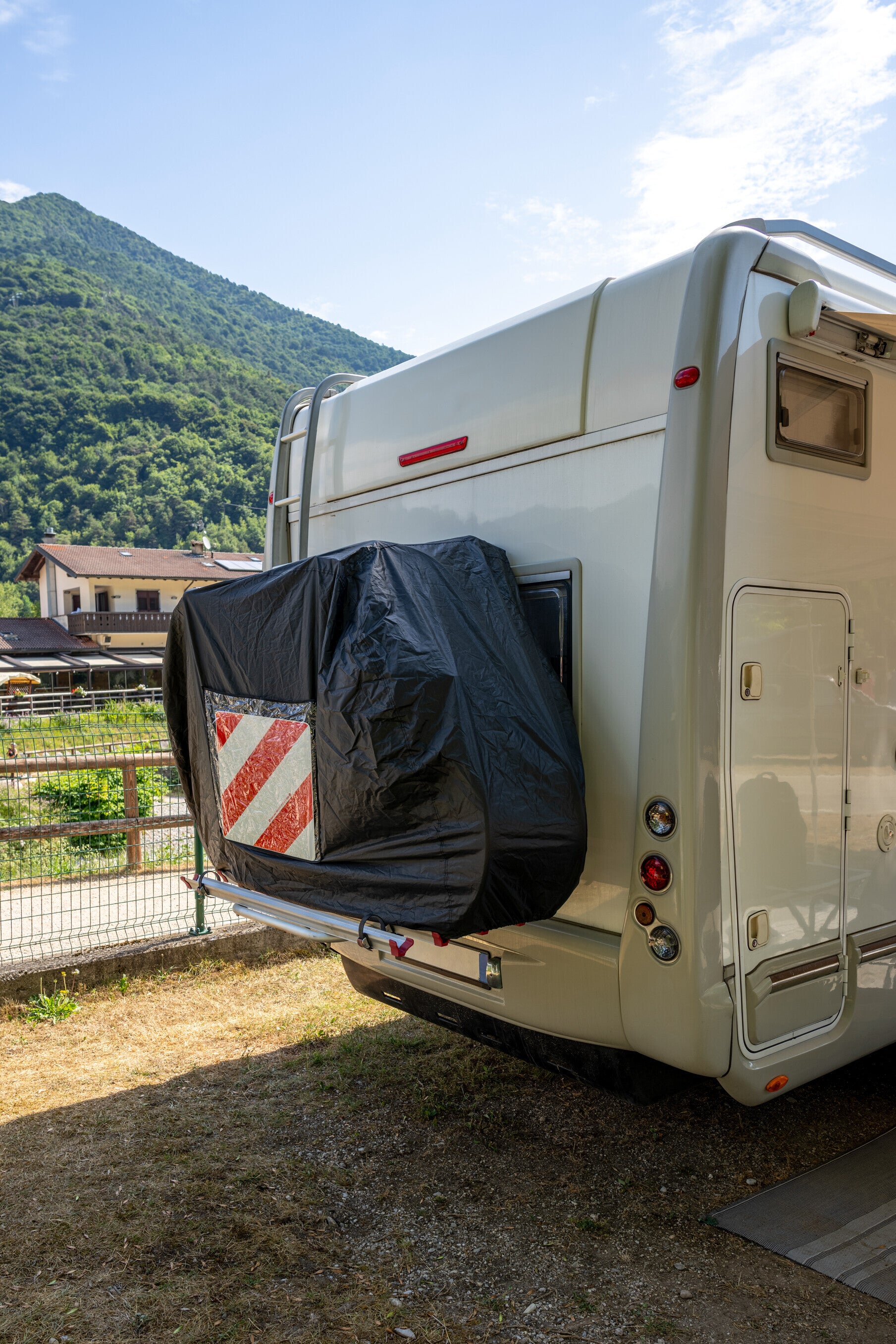 Telo copribici per portabici camper e roulotte