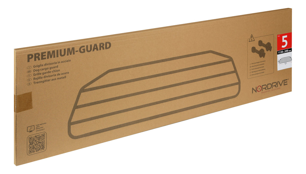 Premium-Guard, griglia divisoria in acciaio - Type 5 - 1130x340 mm