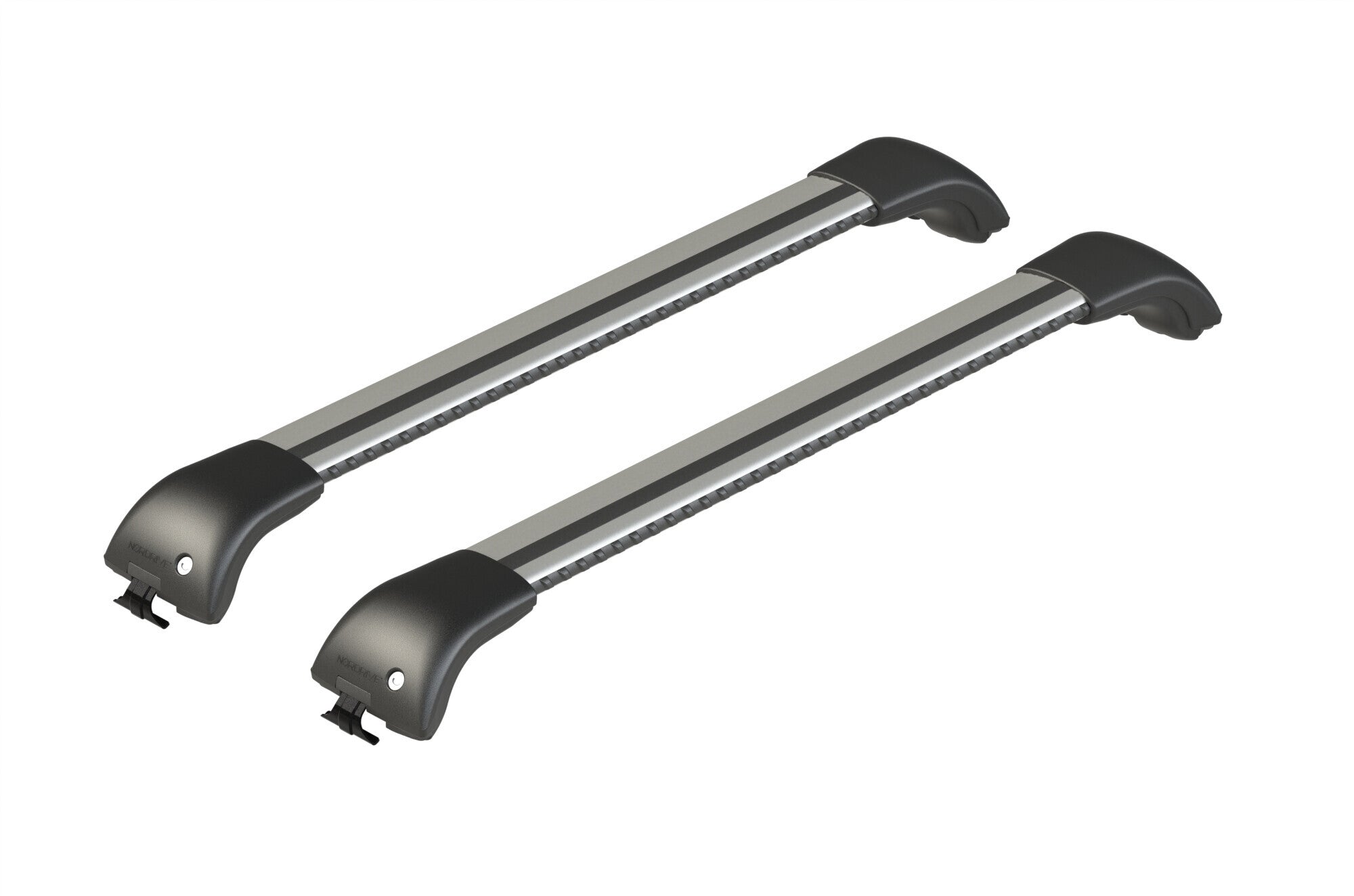 Silenzio CX, set completo barre portatutto in alluminio - 89 cm + 79 cm - Origine RL - C410