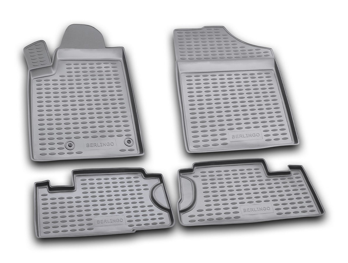 Set tappeti su misura in TPE - compatibile per Citroen Berlingo Van (05/96>03/08) - Citroen Berlingo Multispace (05/96>03/08)
