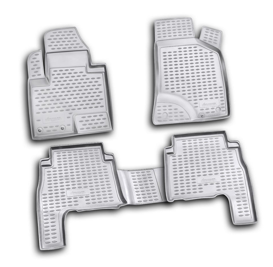 Set tappeti su misura in TPE - compatibile per Hyundai Santa Fe (03/11>09/12)