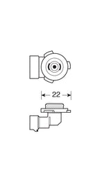 12V Lampada alogena Xenon Blue +50% luce - HB4 - 51W - P22d - 2 pz - Scatola