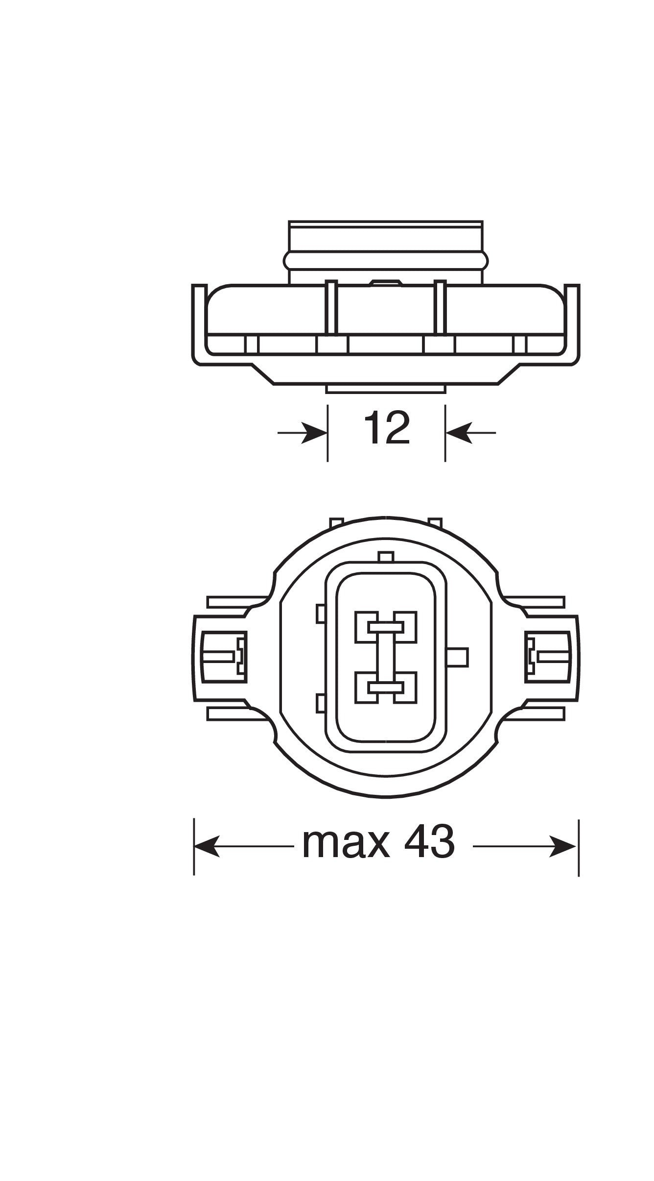 12V Lampada alogena - PS24W - 24W - PG20-3 - 1 pz - Scatola