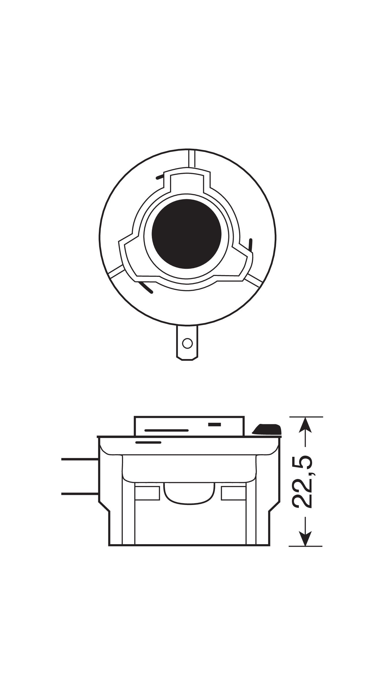 12V Lampada alogena Blu-Xe - H11B - 55W - PGJY19-2 - 2 pz - Scatola Plast.