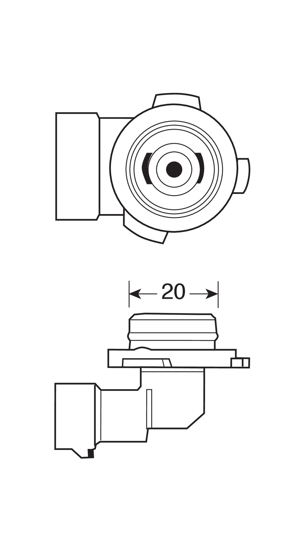 12V Lampada alogena Blu-Xe - H12 - 53W - PZ20d - 2 pz - Scatola Plast.
