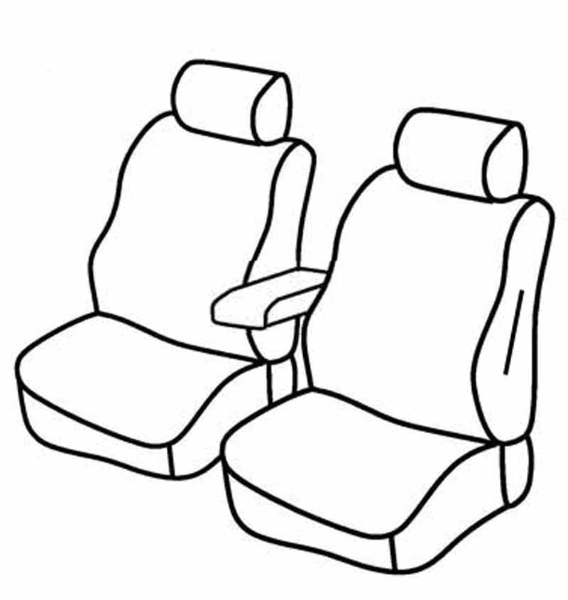 Set coprisedili Superior - Beige - compatibile per Fiat Doblò Cargo (11/00>12/09) Fino al 2007