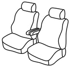 Set coprisedili Superior - Nero/Grigio - compatibile per Citroen Jumpy (04/16>) - Peugeot Expert (04/16>)