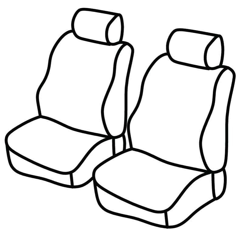 Set coprisedili Superior - Beige - compatibile per Ford Transit Courier (03/14>08/23) fino al 2018