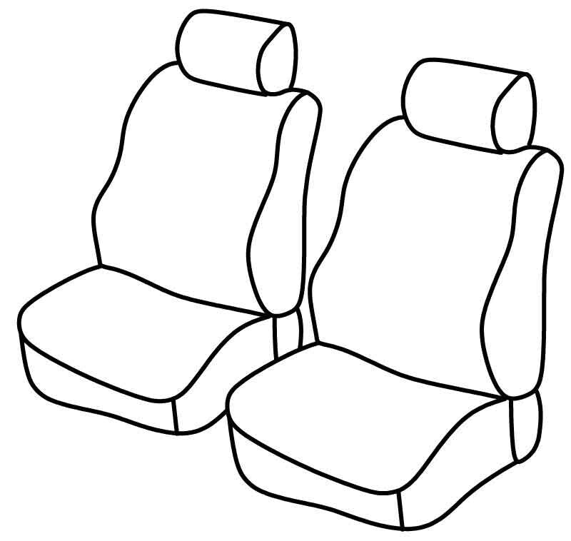 Set coprisedili Superior - Beige - compatibile per Ford Transit Connect (11/13>03/17)