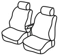Set coprisedili Superior - Nocciola - compatibile per Ford Tourneo Courier (08/18>02/22)